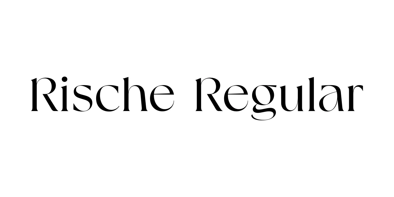 Rische Regular Font Preview