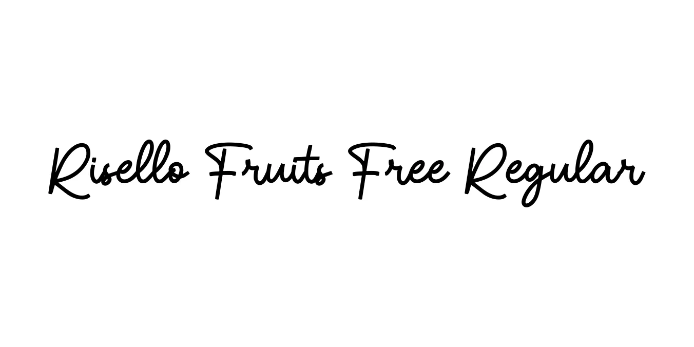 Risello Fruits Free Regular Font Preview