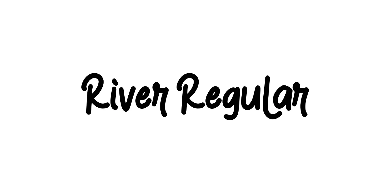 River Regular Font Preview