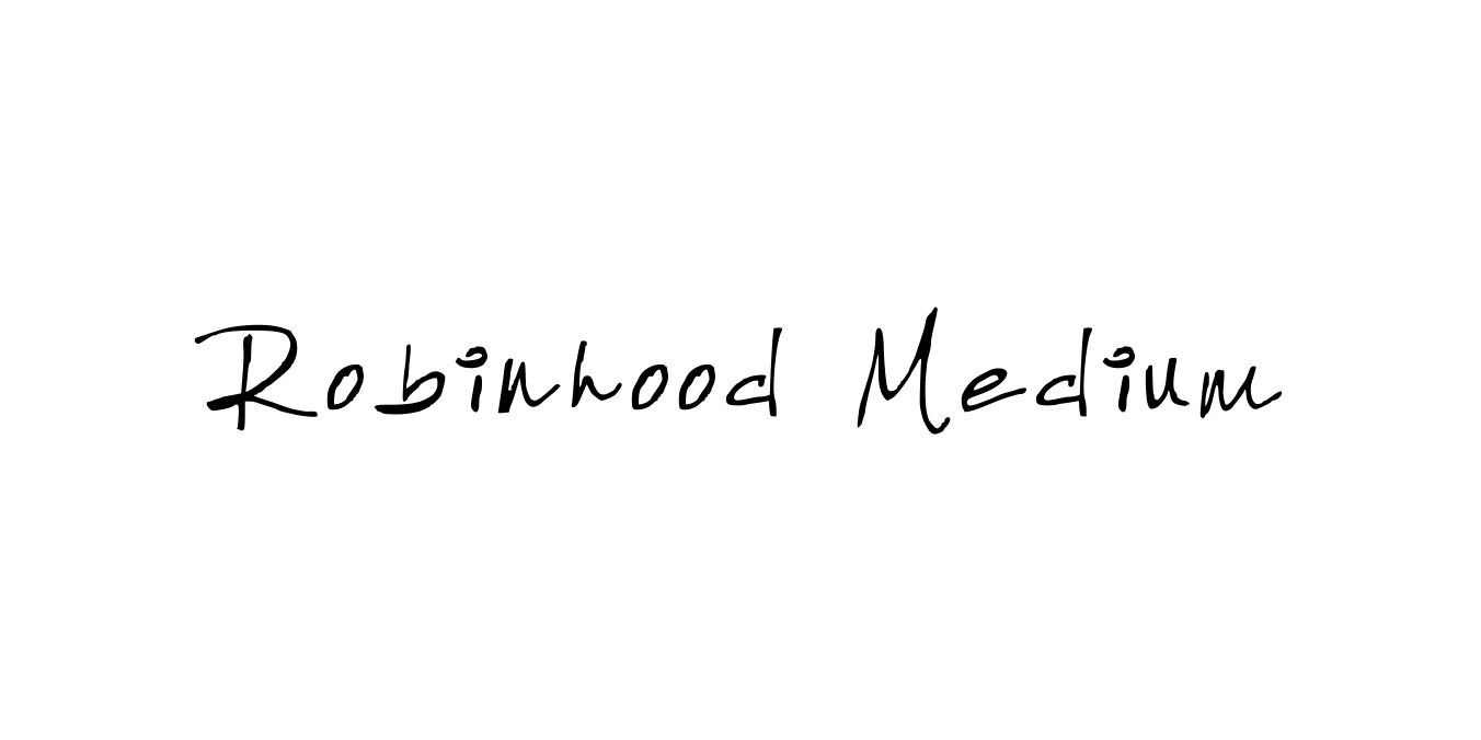 Robinhood Medium Font Preview