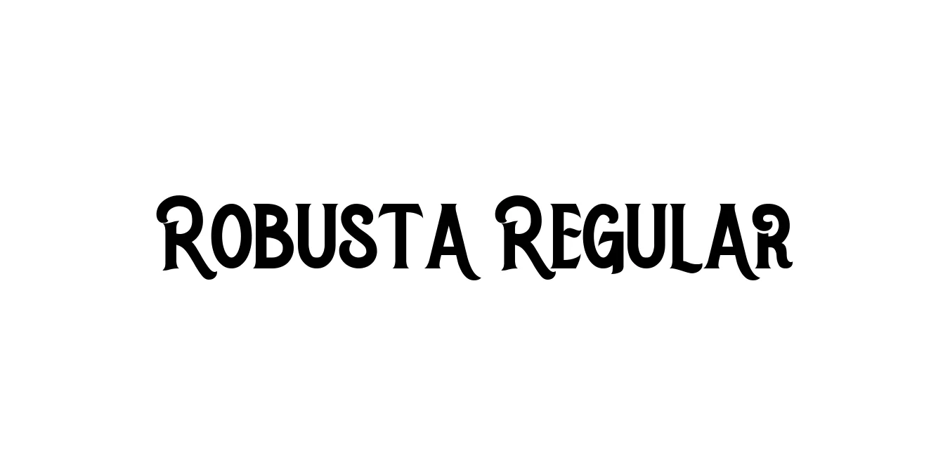 Robusta Regular Font Preview