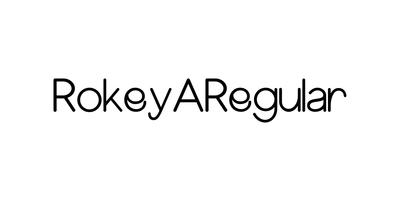 Rokey Regular Font Preview