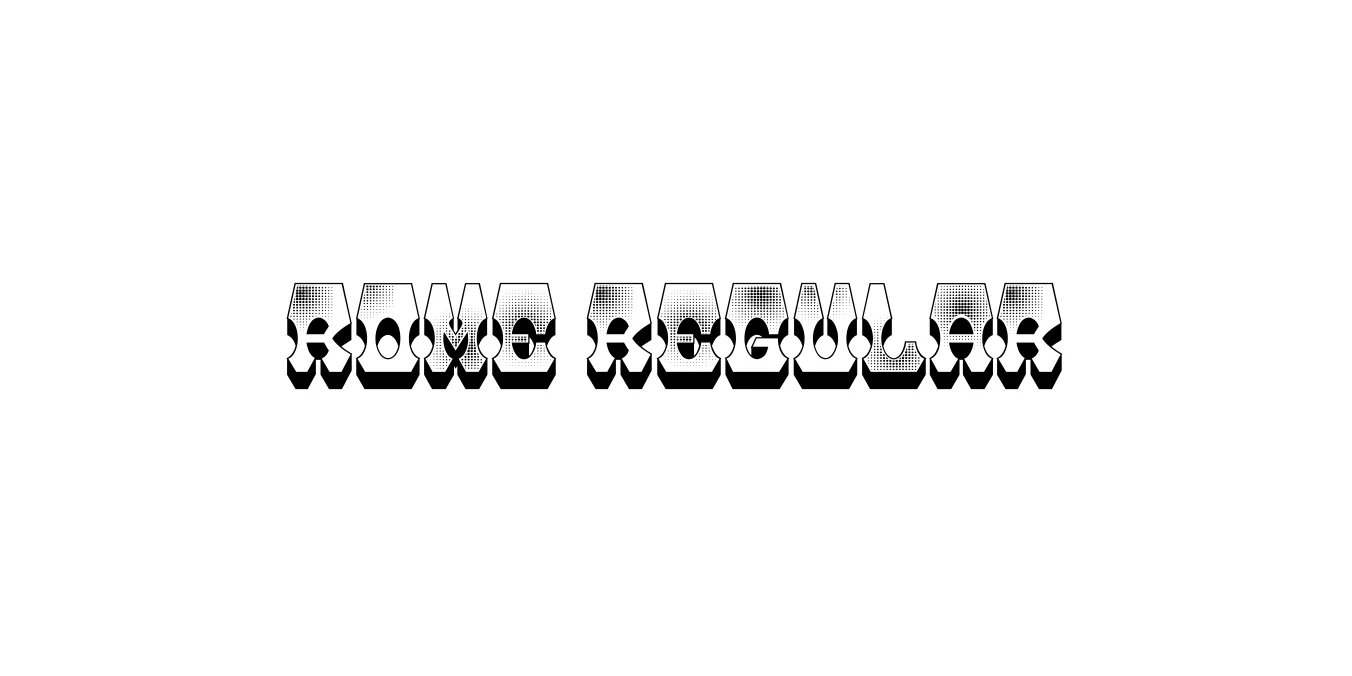 Rome Regular Font Preview