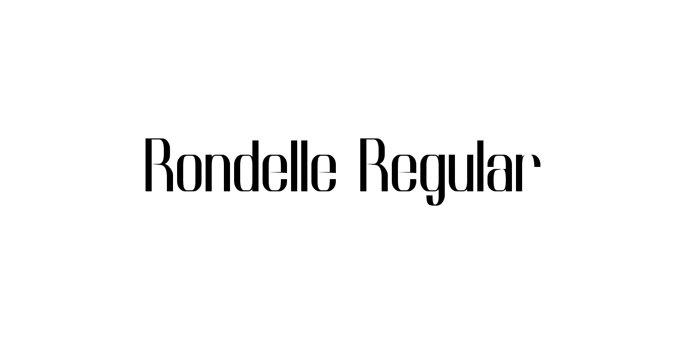 Rondelle Regular Font Preview