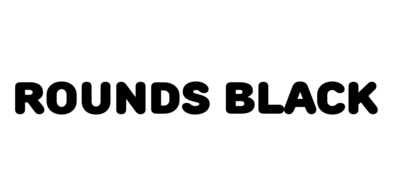 Rounds Black Font Preview