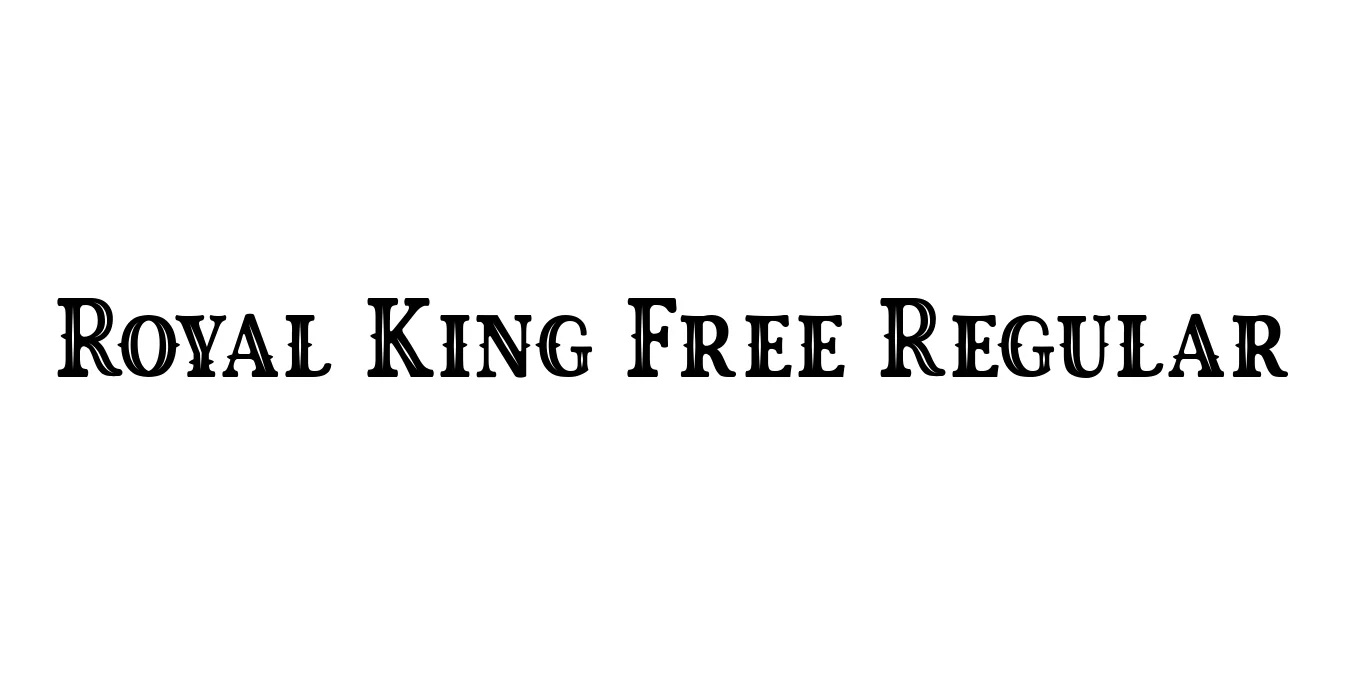 Royal King Free Regular Font Preview
