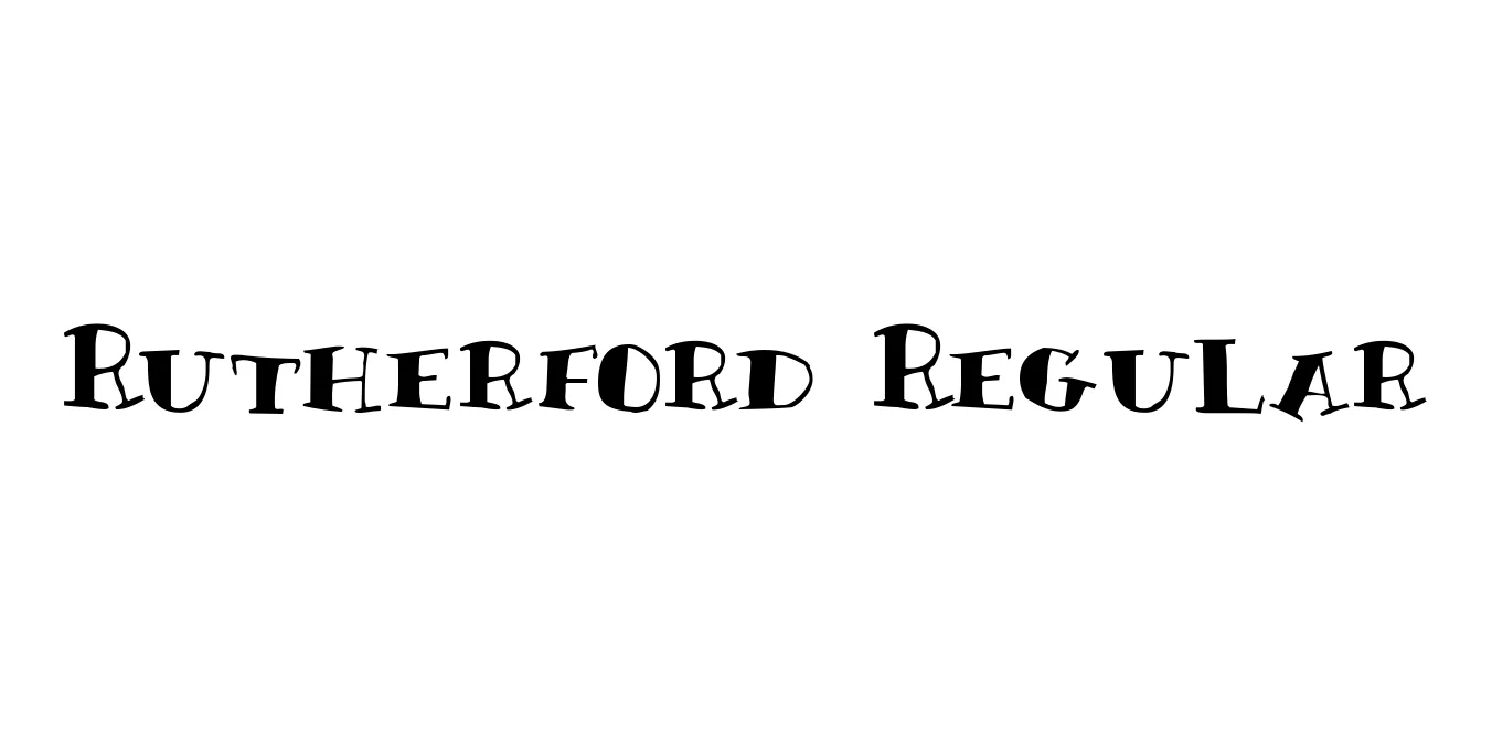 Rutherford Regular Font Preview
