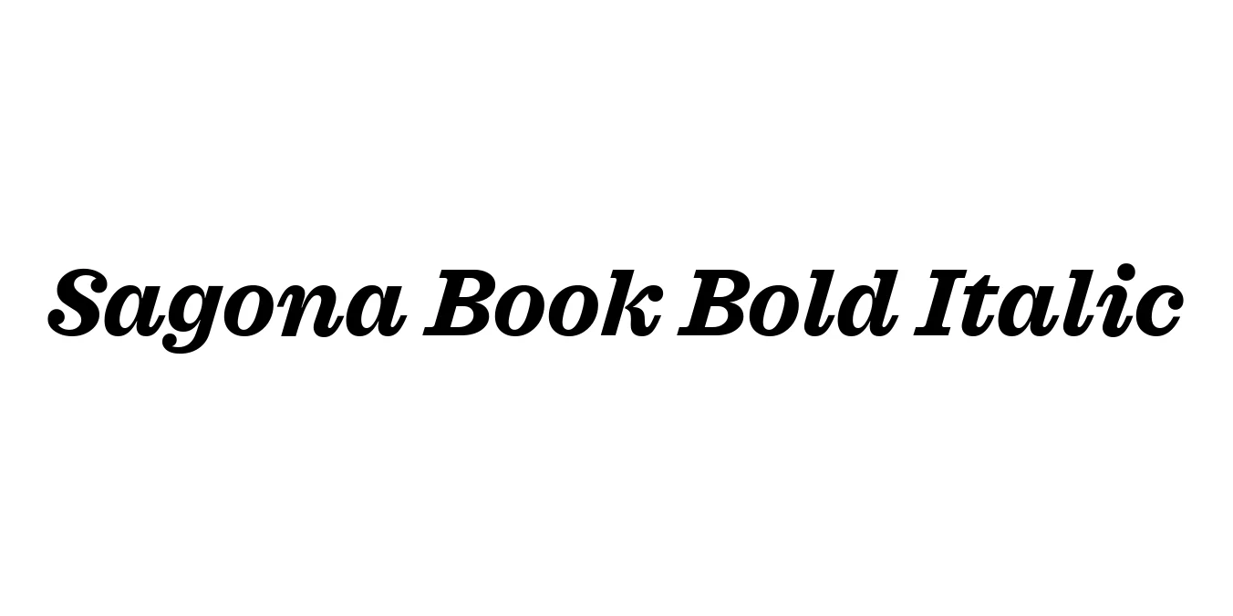 Sagona Book Bold Italic Font Preview