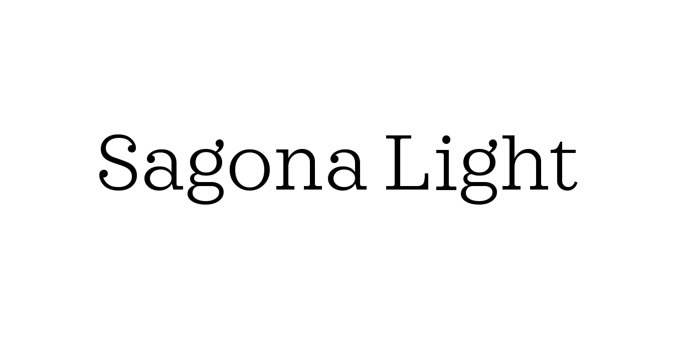 Sagona Light Font Preview
