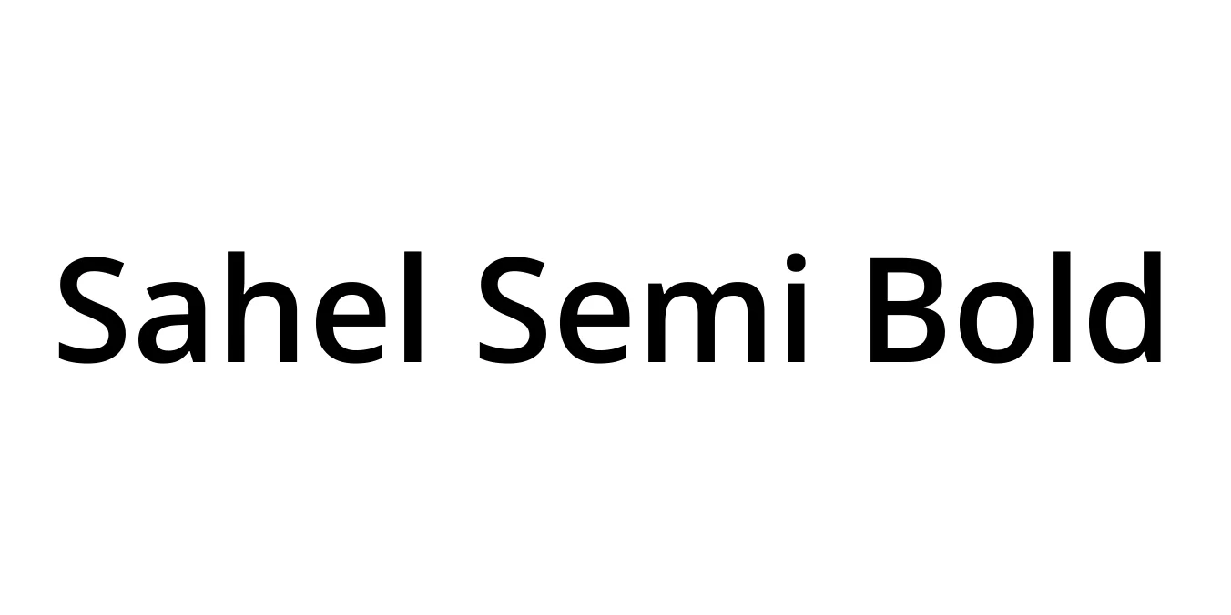 Sahel Semi Bold Font Preview