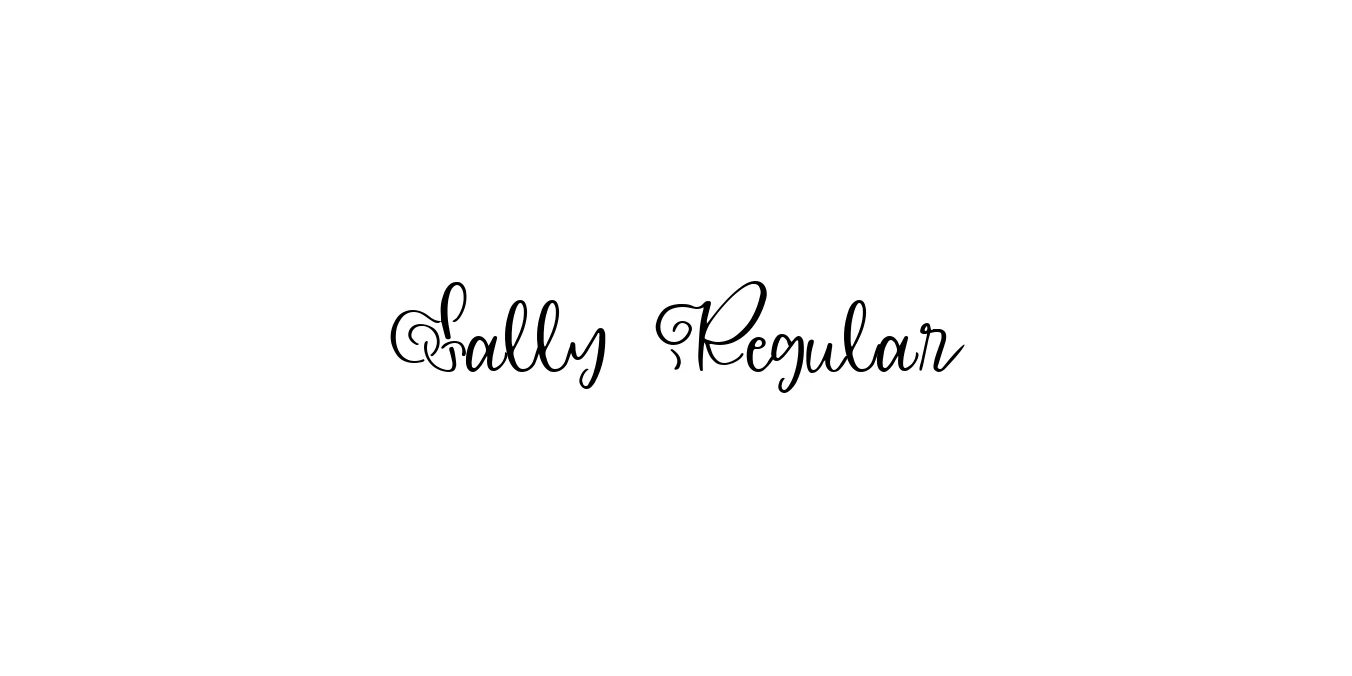 Sally Regular Font Preview