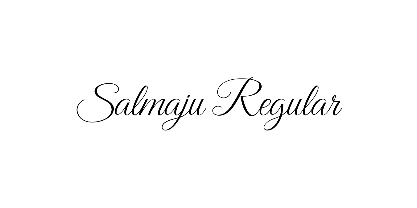 Salmaju Regular Font Preview