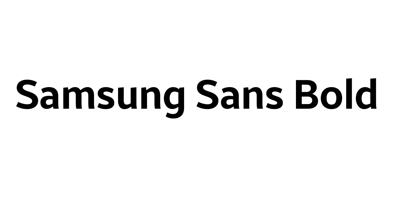 Samsung Sans Bold Font Preview