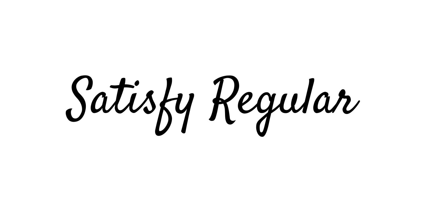 Satisfy Regular Font Preview
