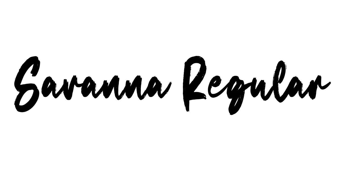Savanna Regular Font Preview
