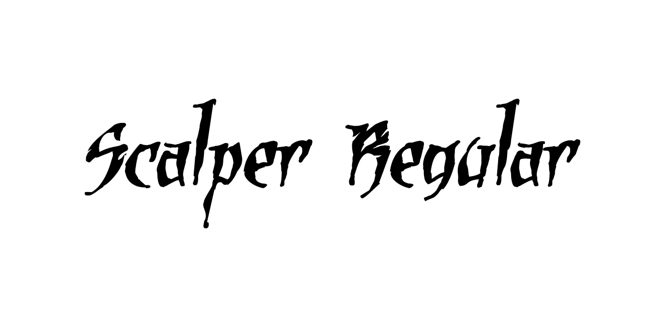 Scalper Regular Font Preview