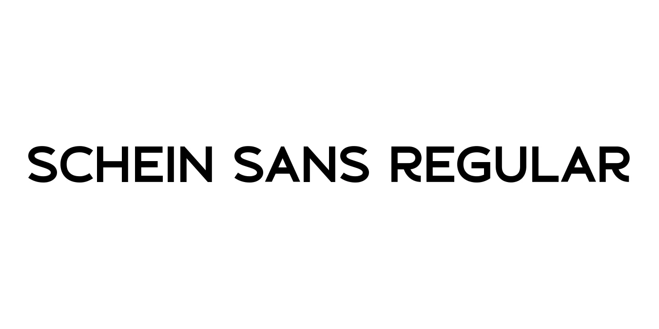 Schein Sans Regular Font Preview