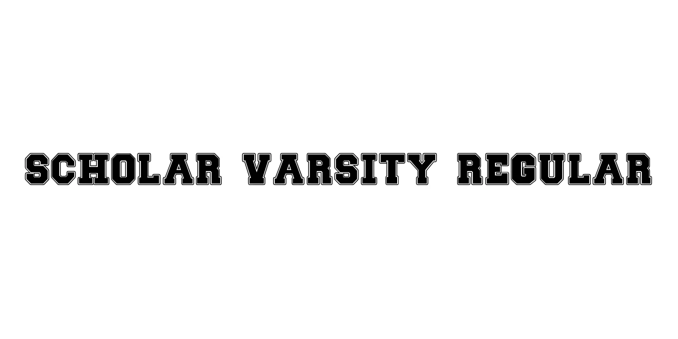 Scholar Varsity Regular Font Preview