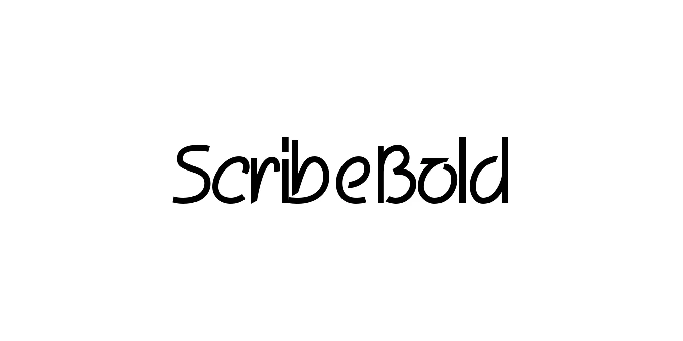 Scribe Bold Font Preview