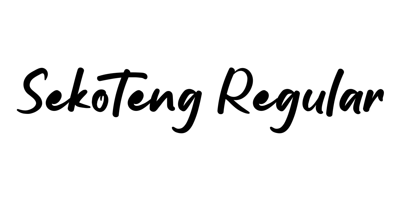 Sekoteng Regular Font Preview