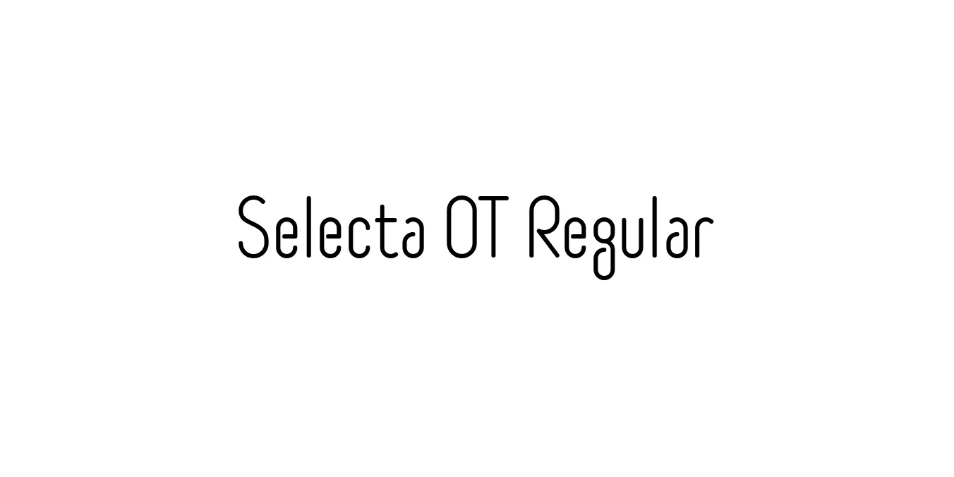 Selecta OT Regular Font Preview