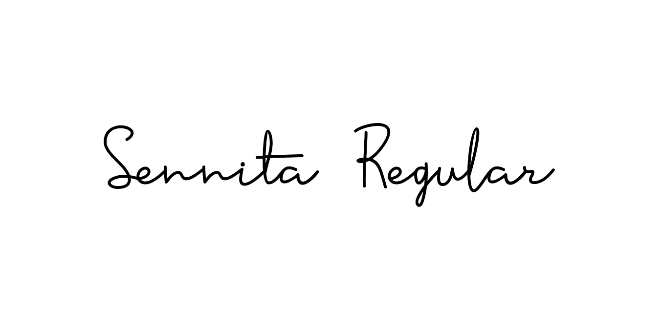 Sennita Regular Font Preview