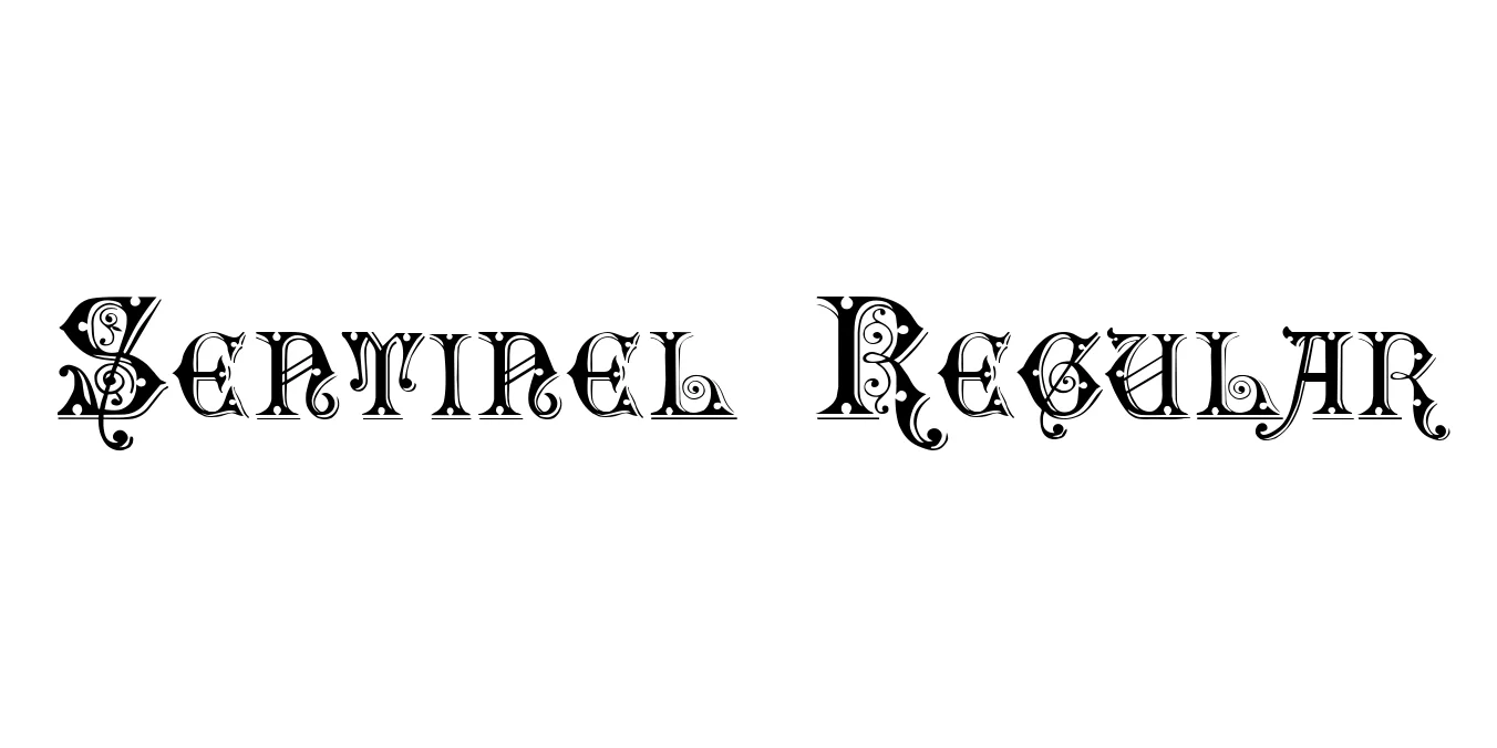 Sentinel Regular Font Preview