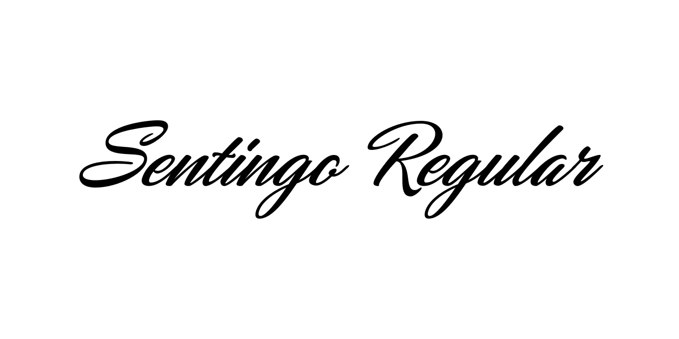 Sentingo Regular Font Preview