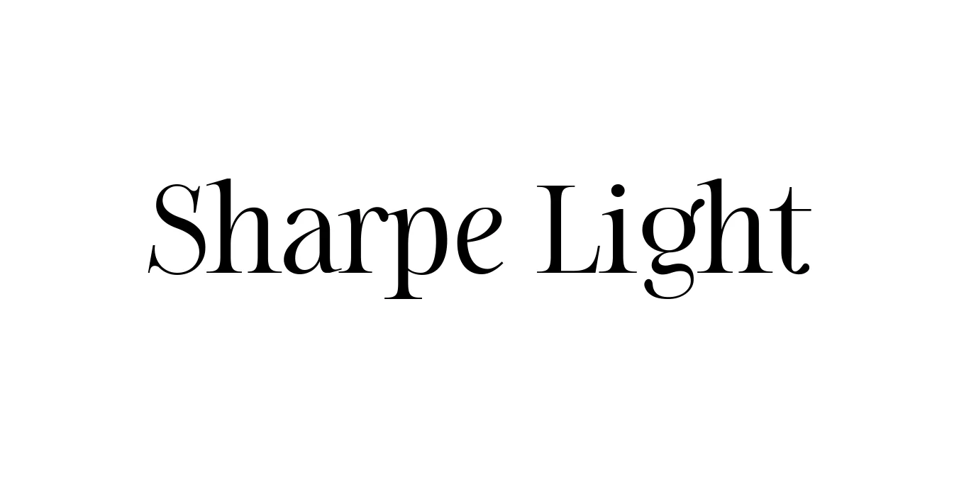 Sharpe Light Font Preview