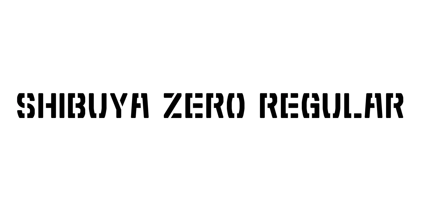 Shibuya Zero Regular Font Preview