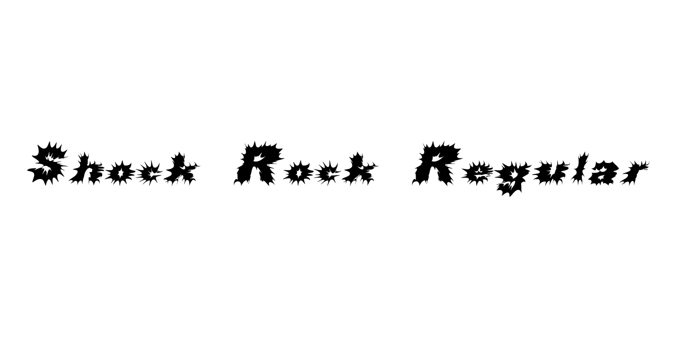 Shock Rock Regular Font Preview