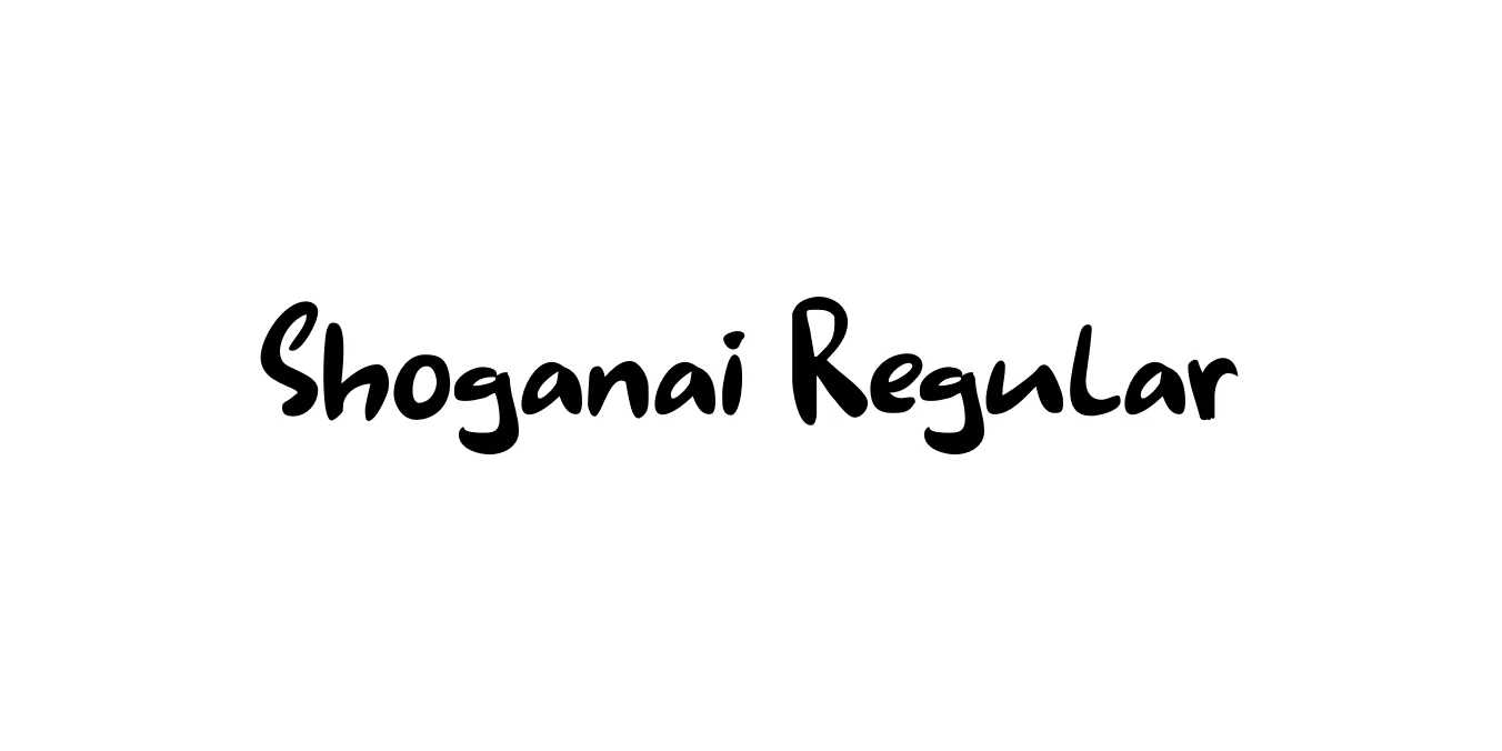 Shoganai Regular Font Preview