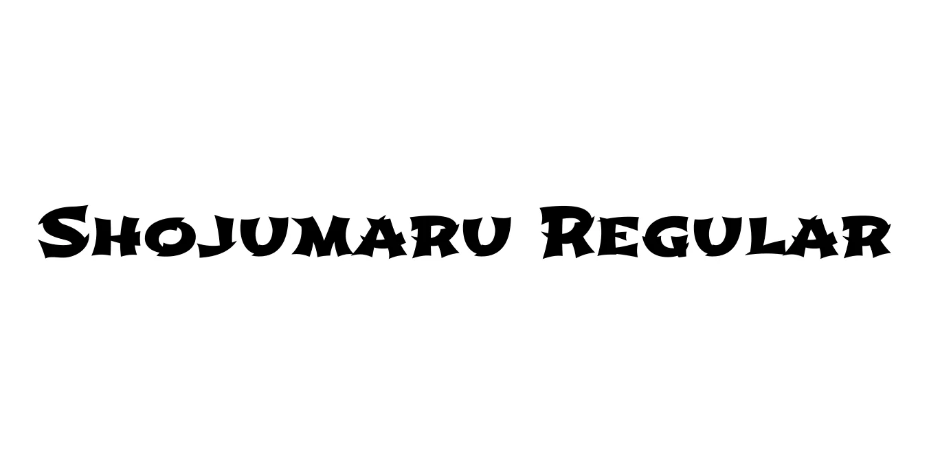 Shojumaru Regular Font Preview
