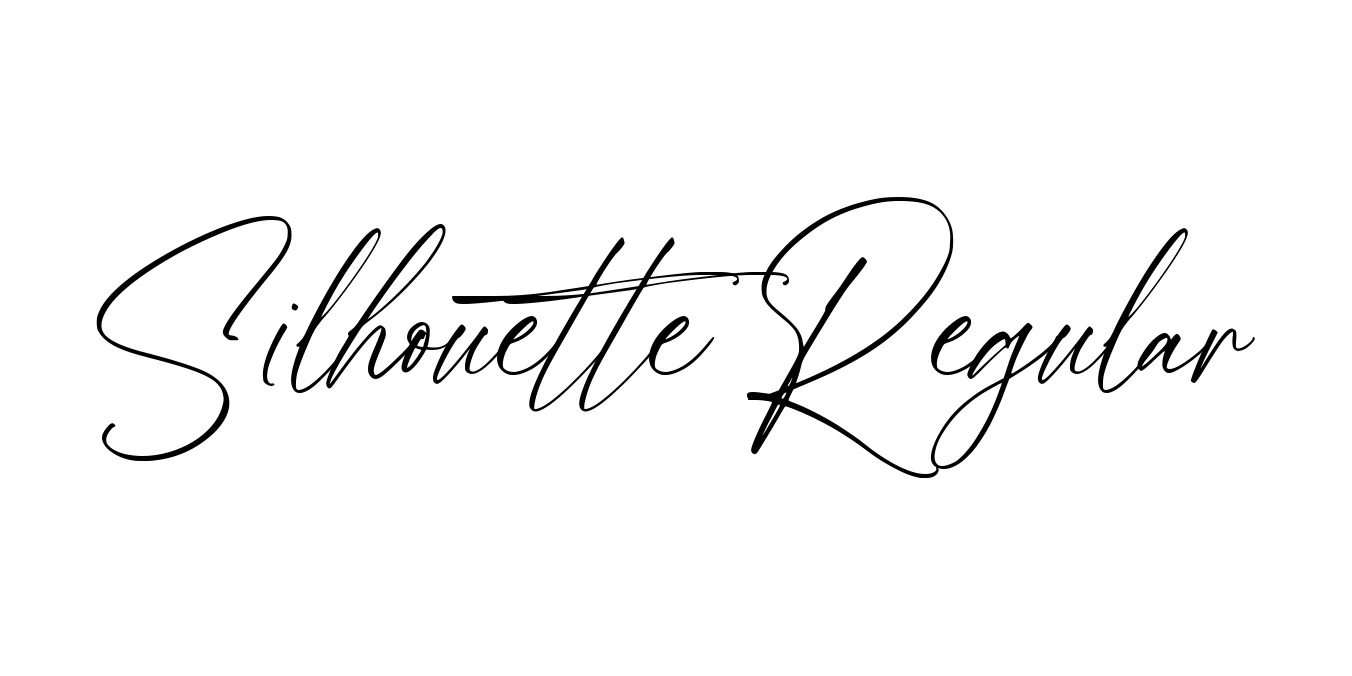 Silhouette Regular Font Preview