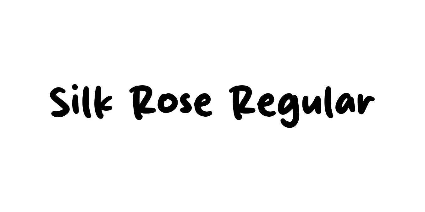 Silk Rose Regular Font Preview