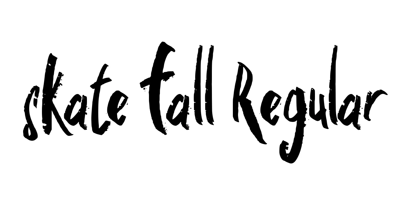 skate fall Regular Font Preview