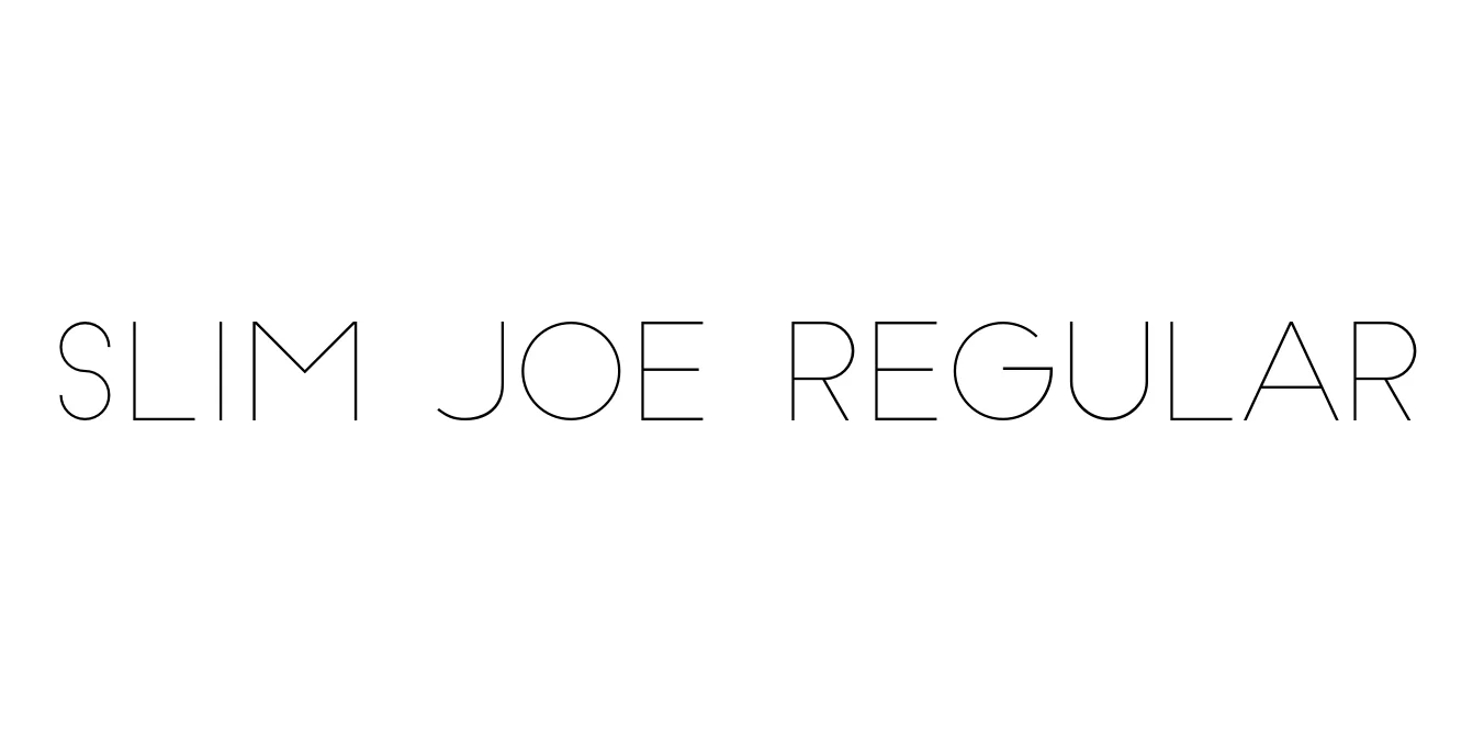 Slim Joe Regular Font Preview