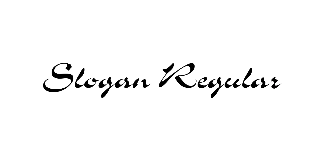 Slogan Regular Font Preview