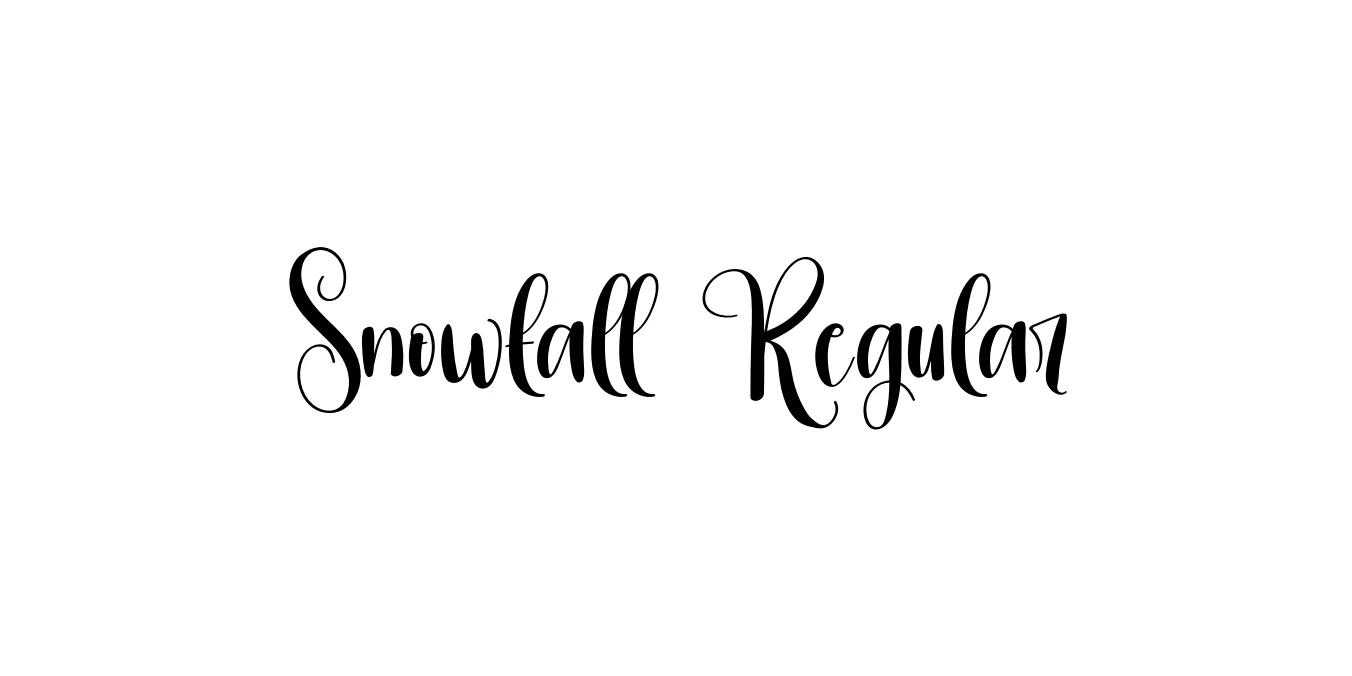 Snowfall Regular Font Preview