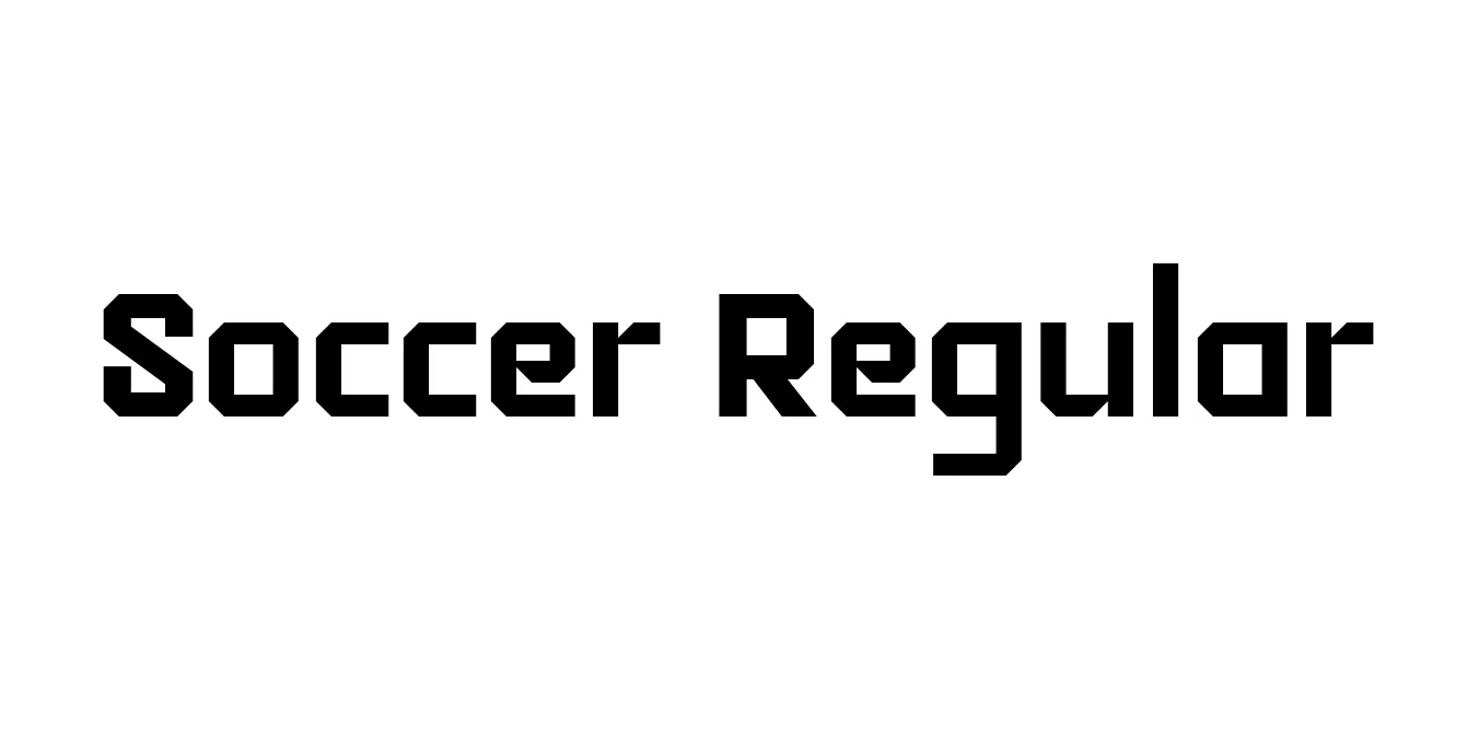 Soccer Regular Font Preview