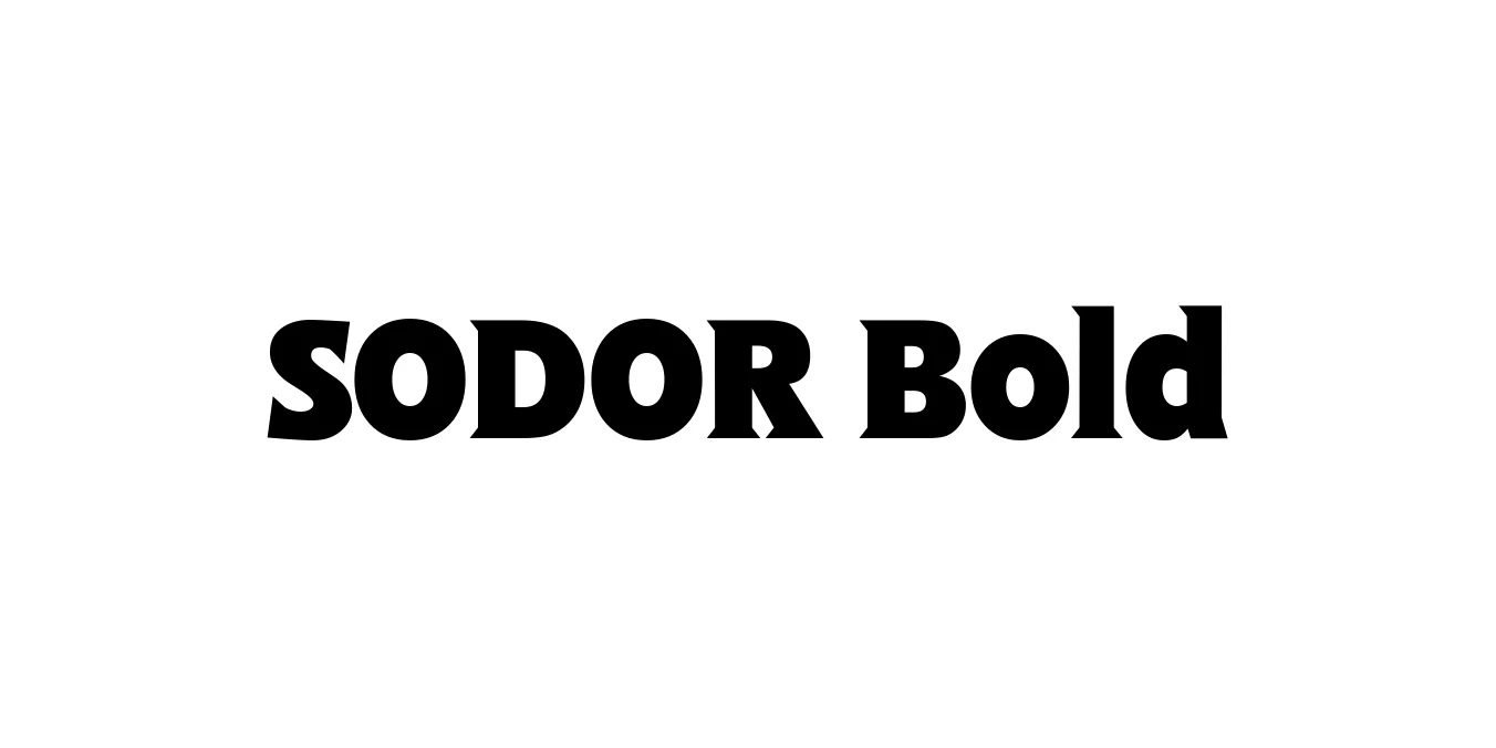 SODOR Bold Font Preview