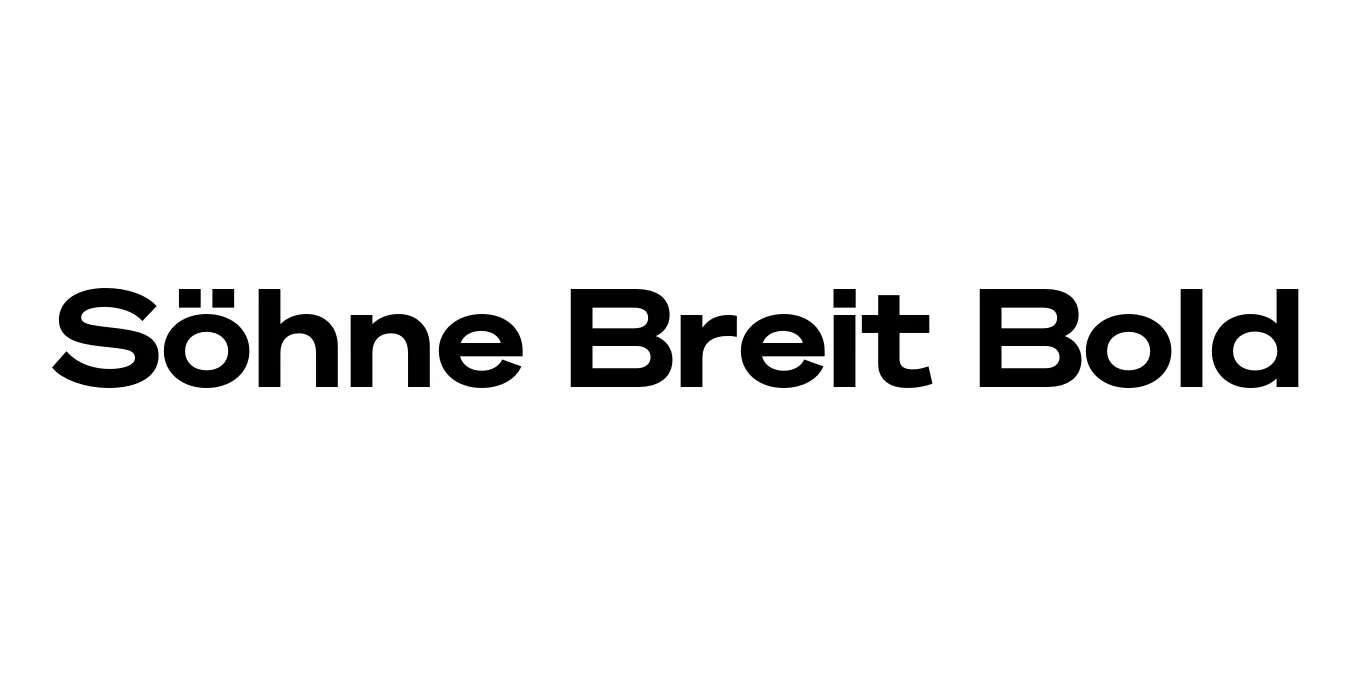 Söhne Breit Bold Font Preview