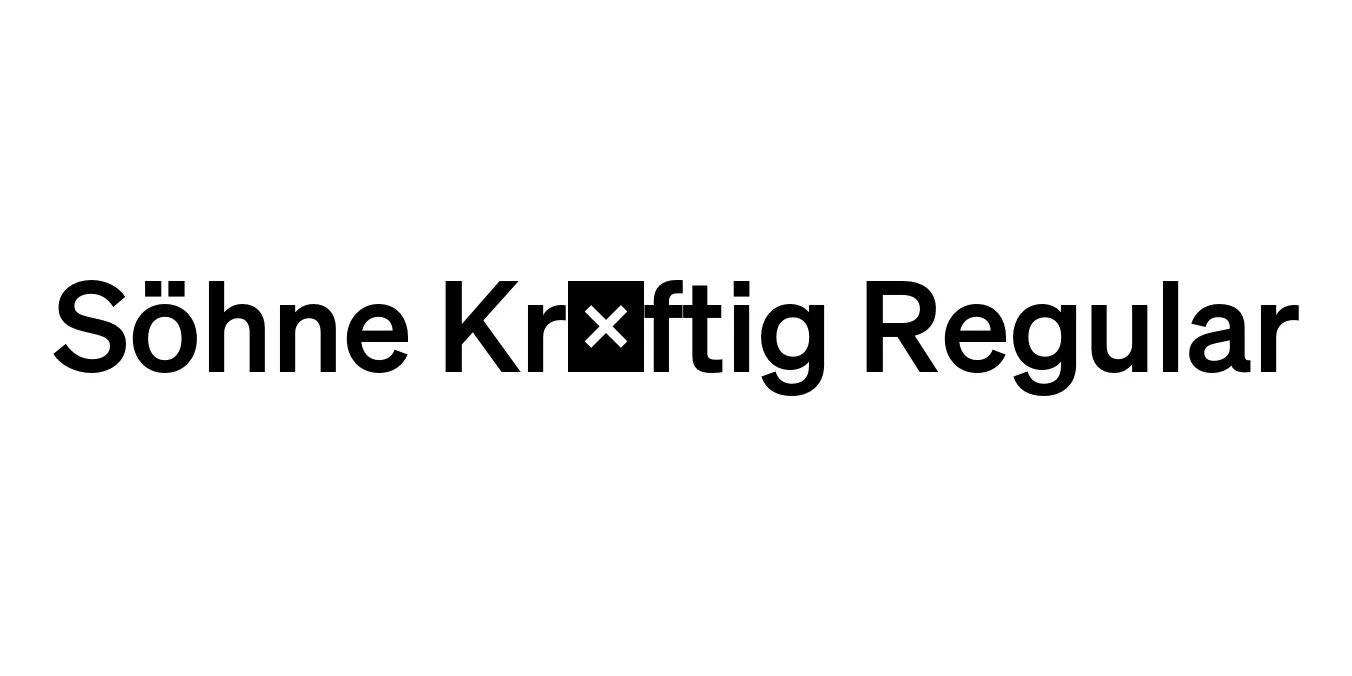 Söhne Kräftig Regular Font Preview