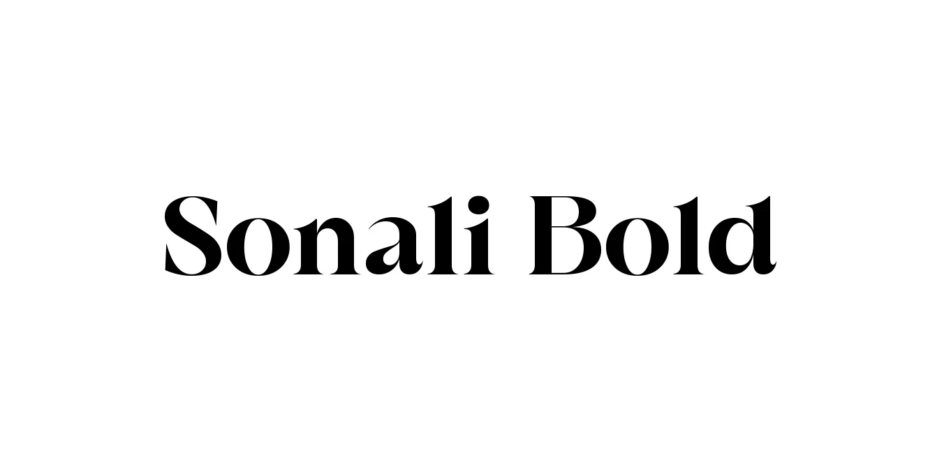 Sonali Bold Font Preview