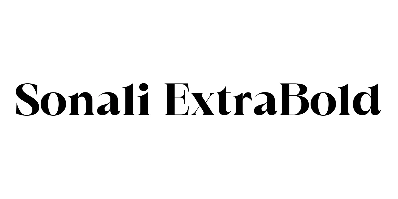 Sonali ExtraBold Font Preview