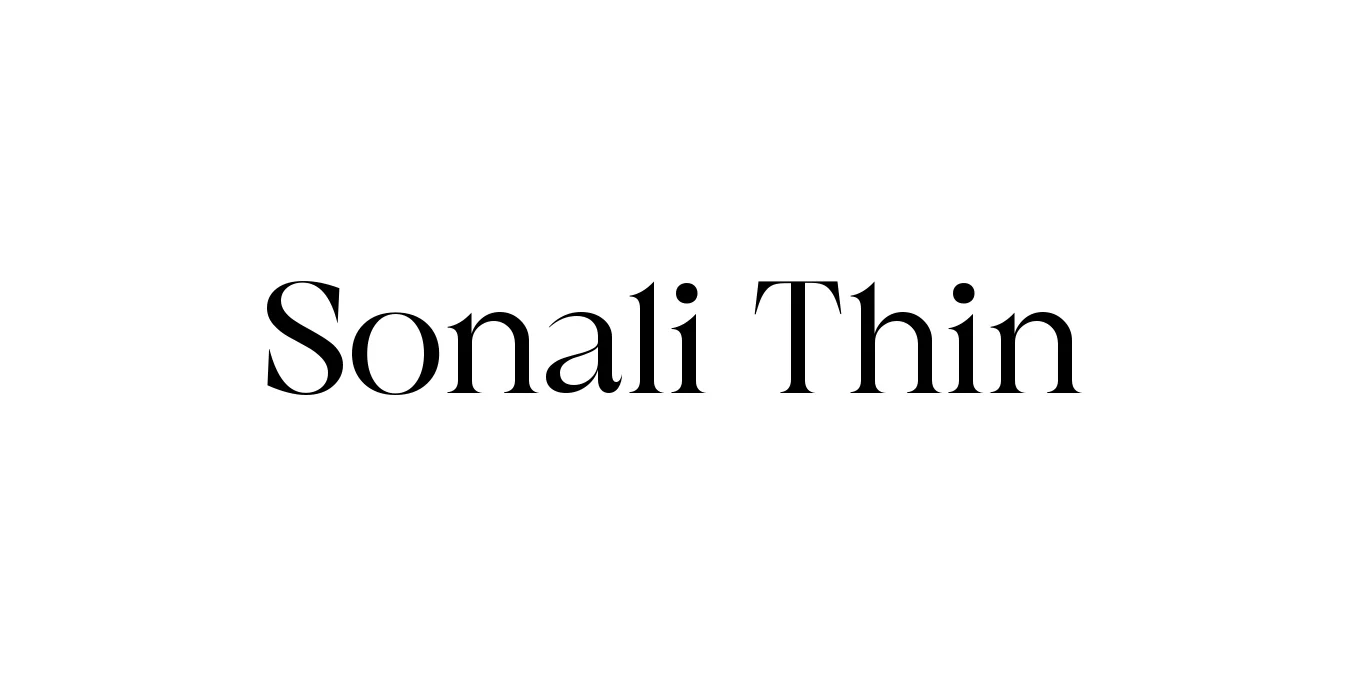 Sonali Thin Font Preview