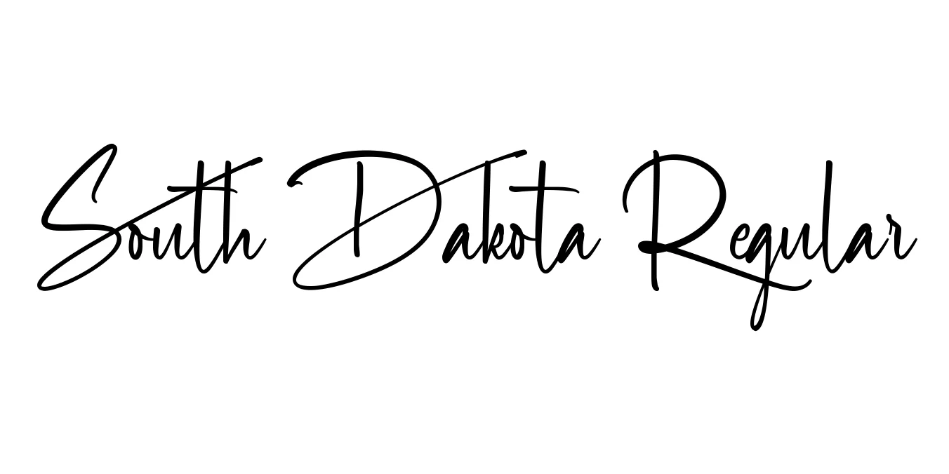 South Dakota Regular Font Preview