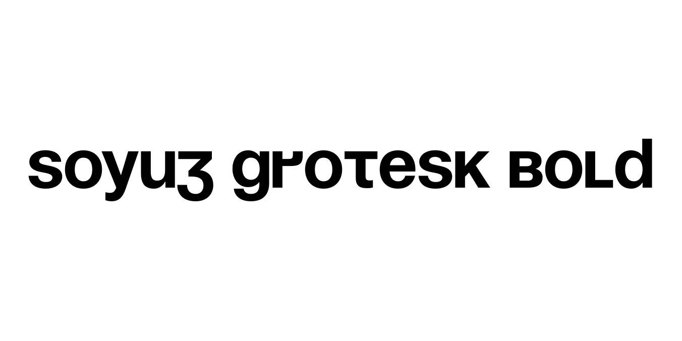 Soyuz Grotesk Bold Font Preview