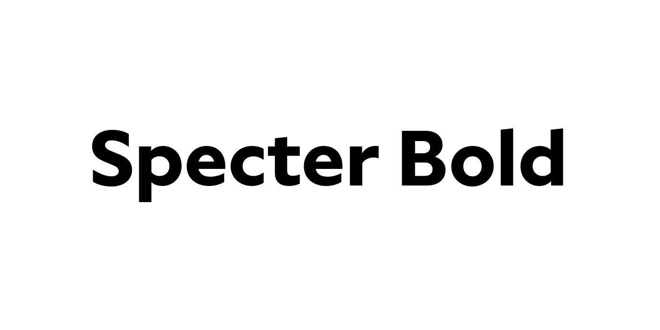 Specter Bold Font Preview
