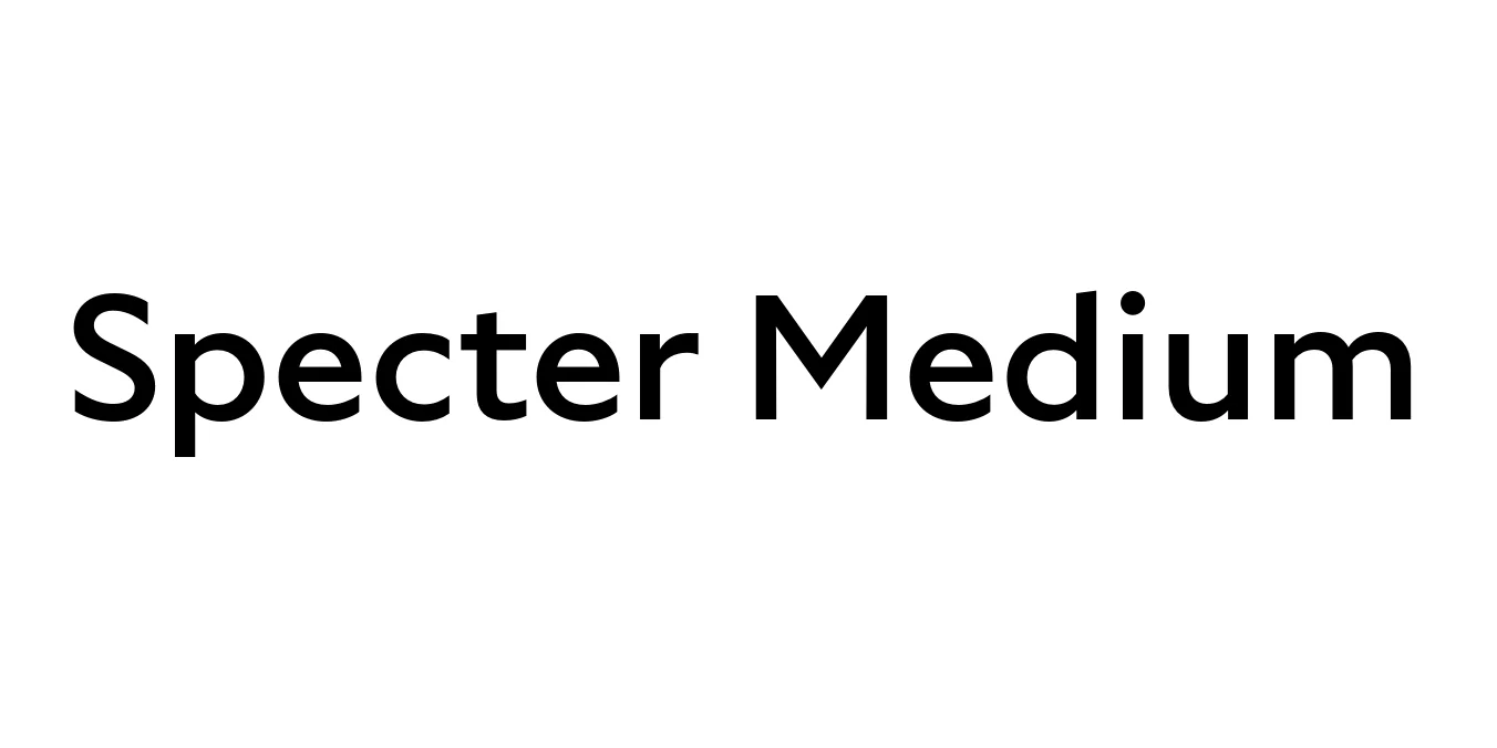 Specter Medium Font Preview